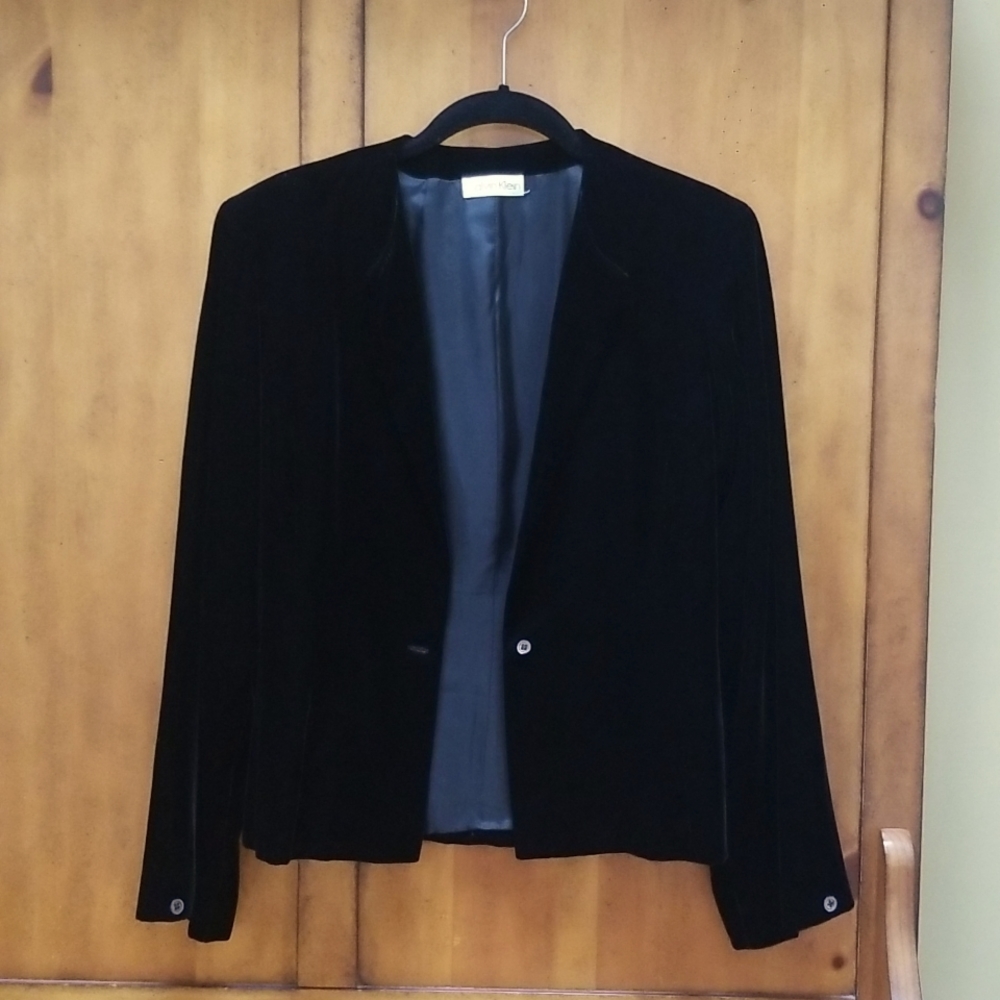 Calvin Klein Velvet Jacket - Picture 12 of 17